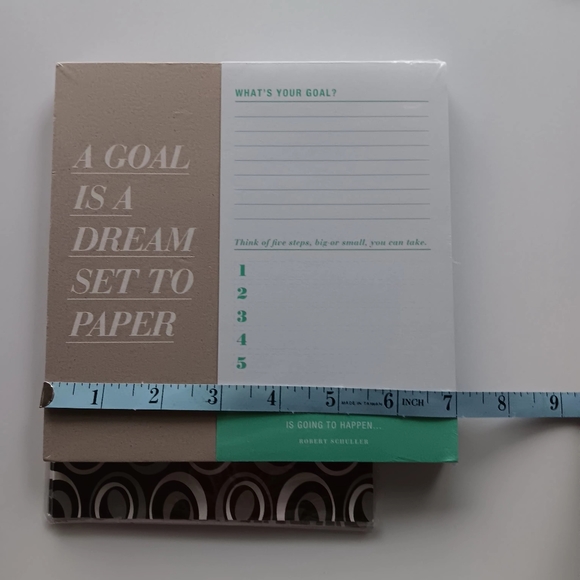 NEW Compendium Today is the Day Goal Setting Planner Note Pad & 2 Ikea Pads - Picture 5 of 6